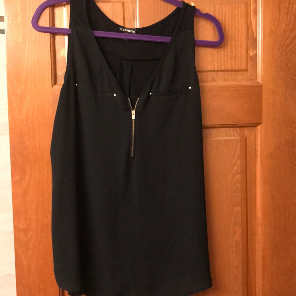 Express zip tank top